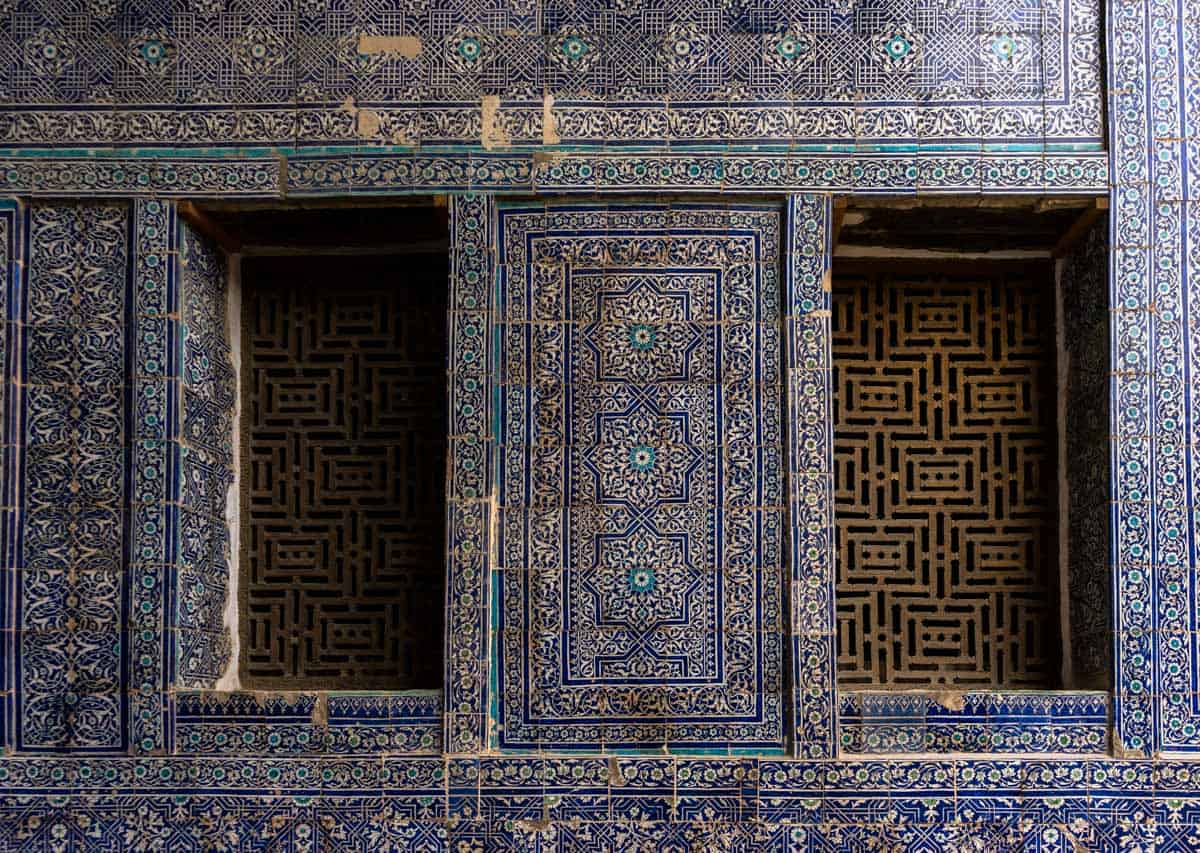 Blue Tiles Uzbekistan Photography